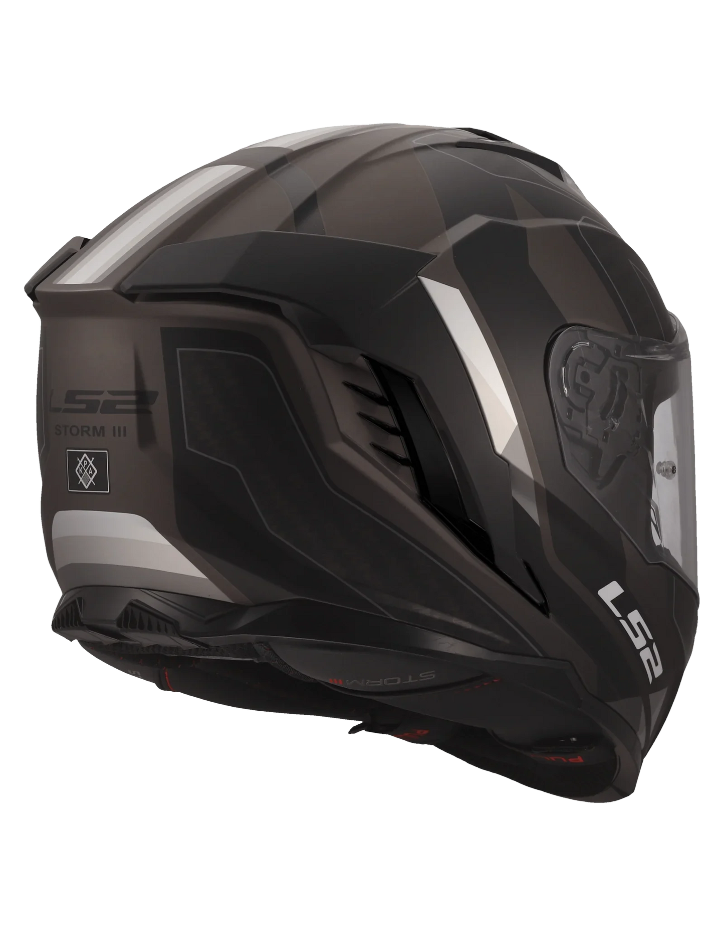 LS2 FF818 STORM III SPORTY Zwart / Grijs - KartKings