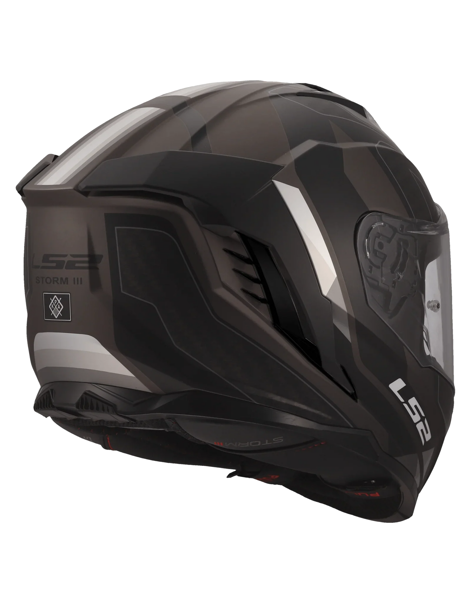 LS2 FF818 STORM III SPORTY Zwart / Grijs - KartKings
