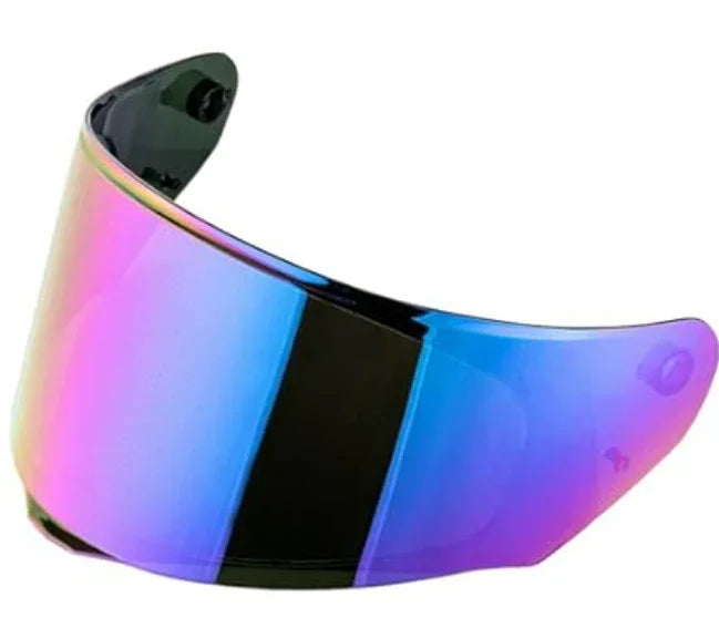 LS2 FF808 Stream II spiegelvizier regenboog - KartKings