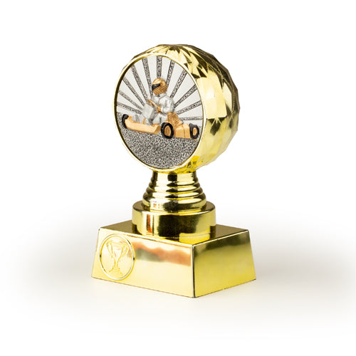 Trophy kart globe gold H: 145mm
