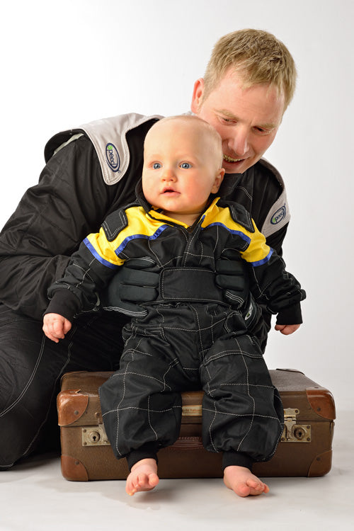 Baby Coveralls | WASHINGTON BS-2 | black/yellow