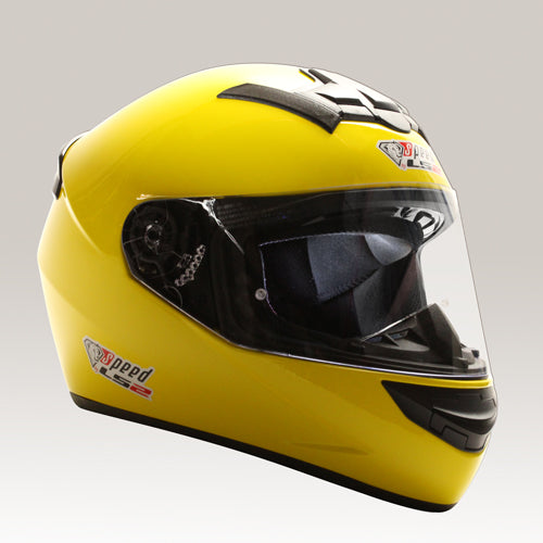 Helm Speed LS2 geel