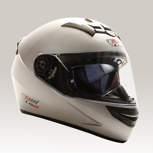 Helm Speed LS2 zilver