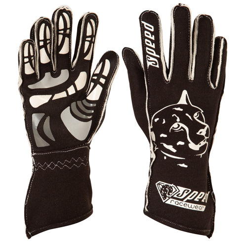Speed gloves | MELBOURNE G-2 | black and white