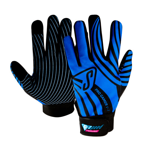 Speed handschoenen PRO GAMER V1 | zwart-blauw