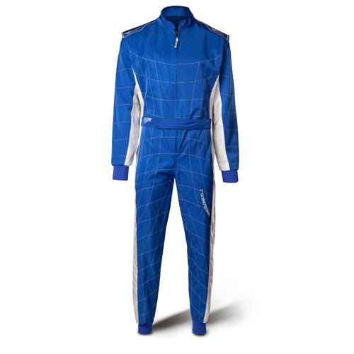 Speed Racing overall | BARCELONA RS-2 | CIK blauw,wit