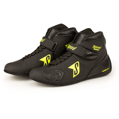 Speed schoenen | ROME KS-4 | zwart-neon geel