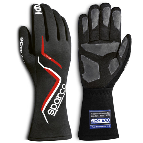 Sparco handschoenen Land 2020 FIA zwart size 08